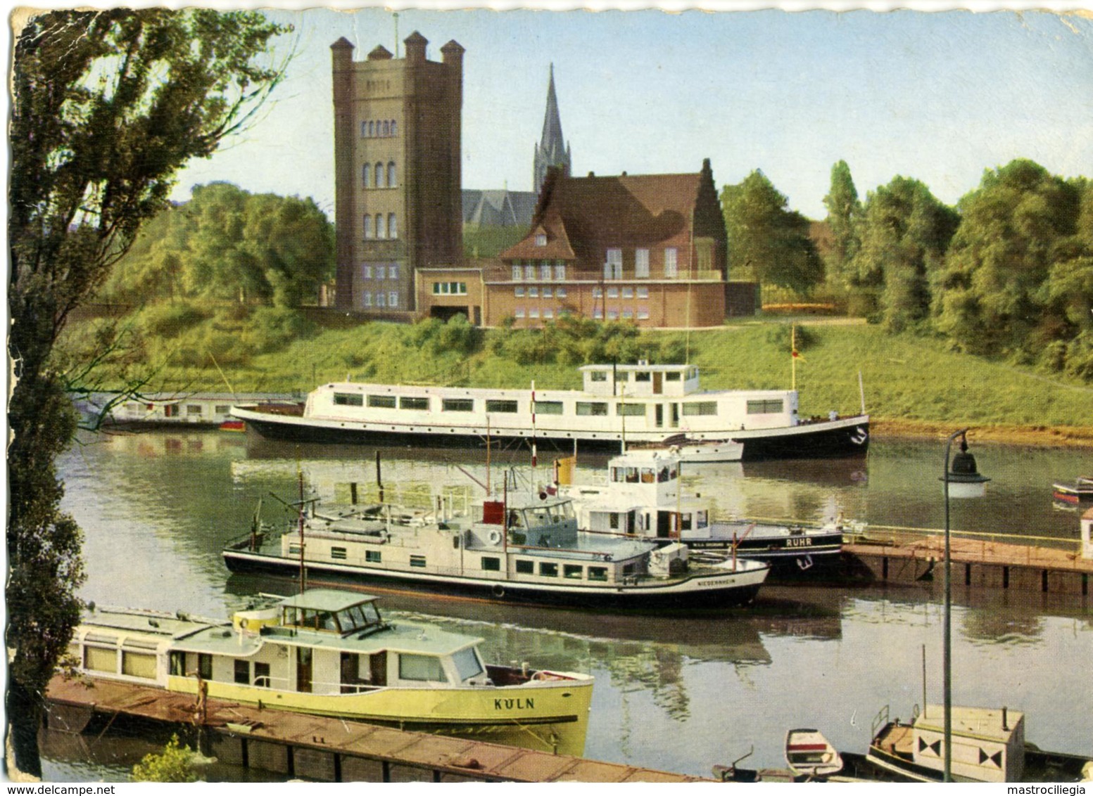 GERMANIA  HESSEN  HOMBERG  Hebeturm Mit Jugendherberge Bootshaus Schulschiff - Homberg