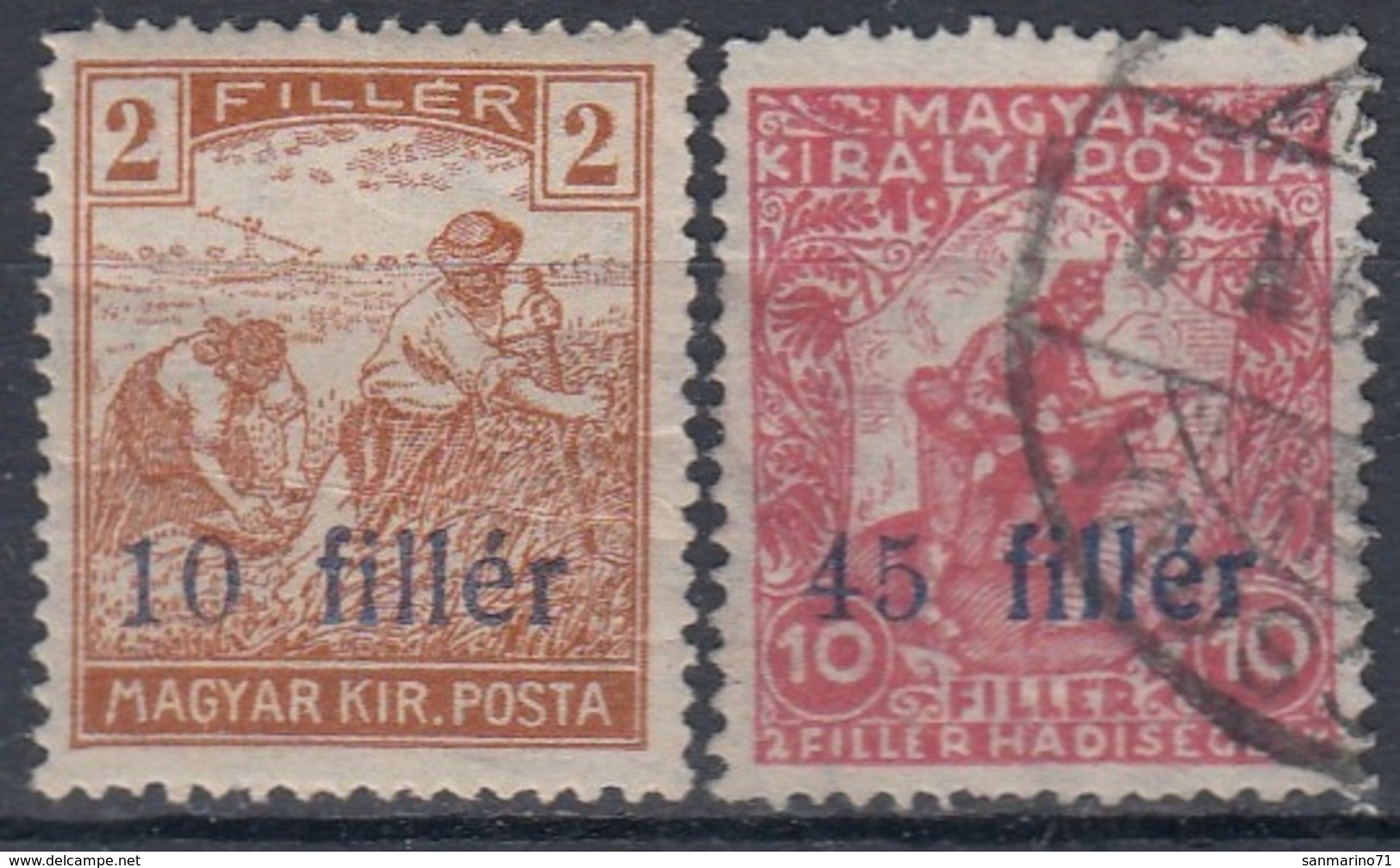 HUNGARY Temisvar 1-2,used,hinged - Lokale Uitgaven