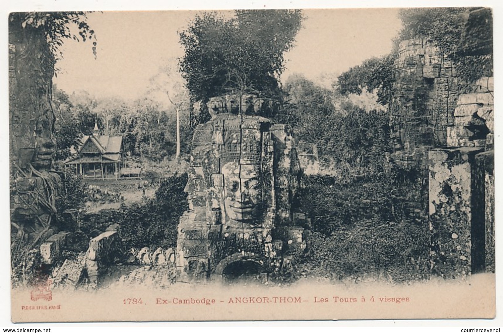 CPA - CAMBODGE - ANGKOR-THOM - Les Tours à 4 Visages - Kambodscha