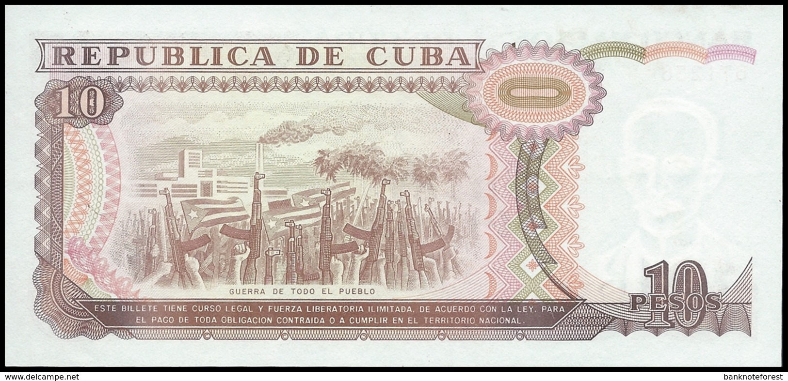 Cuba | 10 Peso | 1991 | P.109a | UNC - Cuba