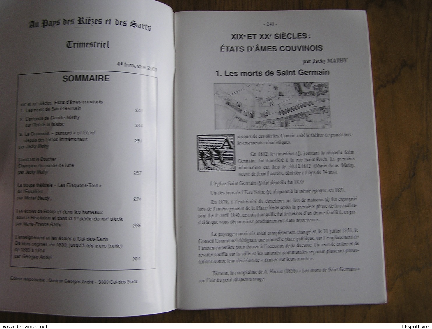 AU PAYS DES RIEZES & DES SARTS N° 164 Régionalisme Constant Le Boucher Lutte Sport Florennes Brasserie Delmarche Rocroi - Belgium