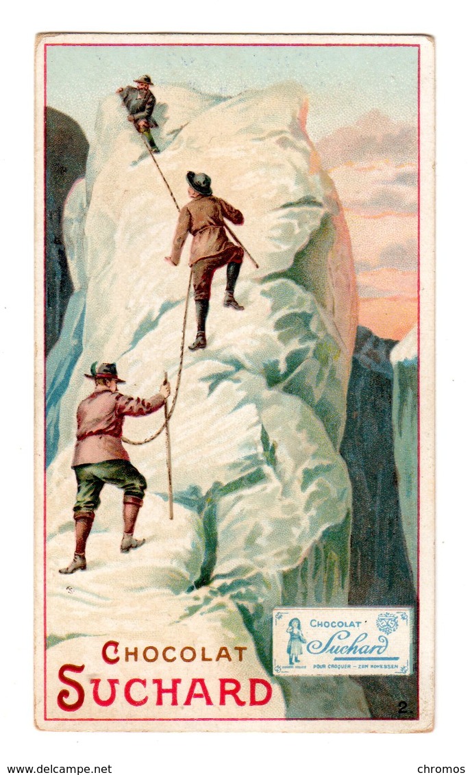 Chromo Chocolat Suchard, 124 / 2, Alpinistes, Alpinisme, Suisse - Suchard