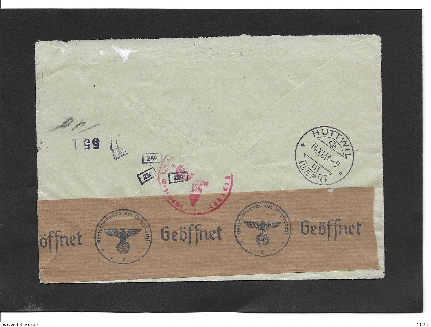 1941 Lettre Adressée A Un Prisonnier  A Lutzelfluh-Goldbach Censure+etiquettes - Documents