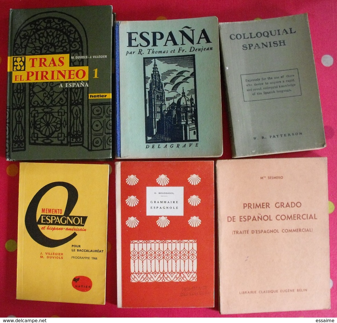 Lot De 6 Livres Scolaires Ou Autres En Espagnol. Espana. Espagne. Entre 1943 Et 1966 - Non Classés