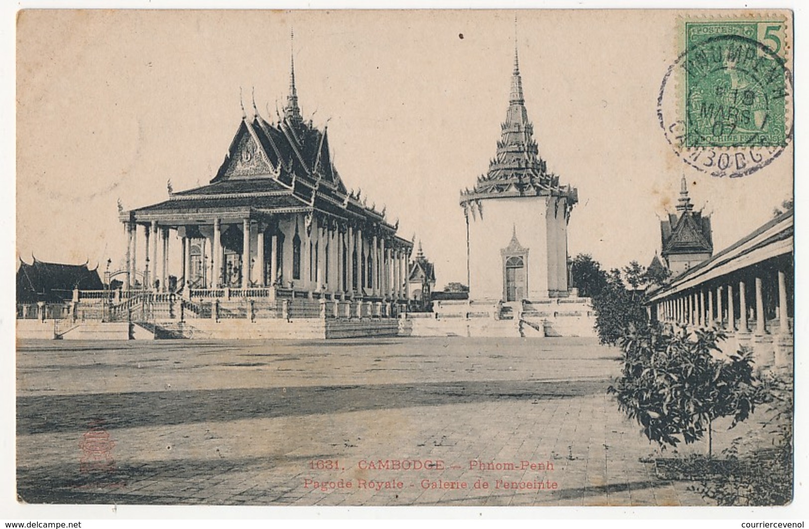 CPA - CAMBODGE - PHNOM-PENH - Pagode Royale - Galerie De L'enceinte - Cambodia