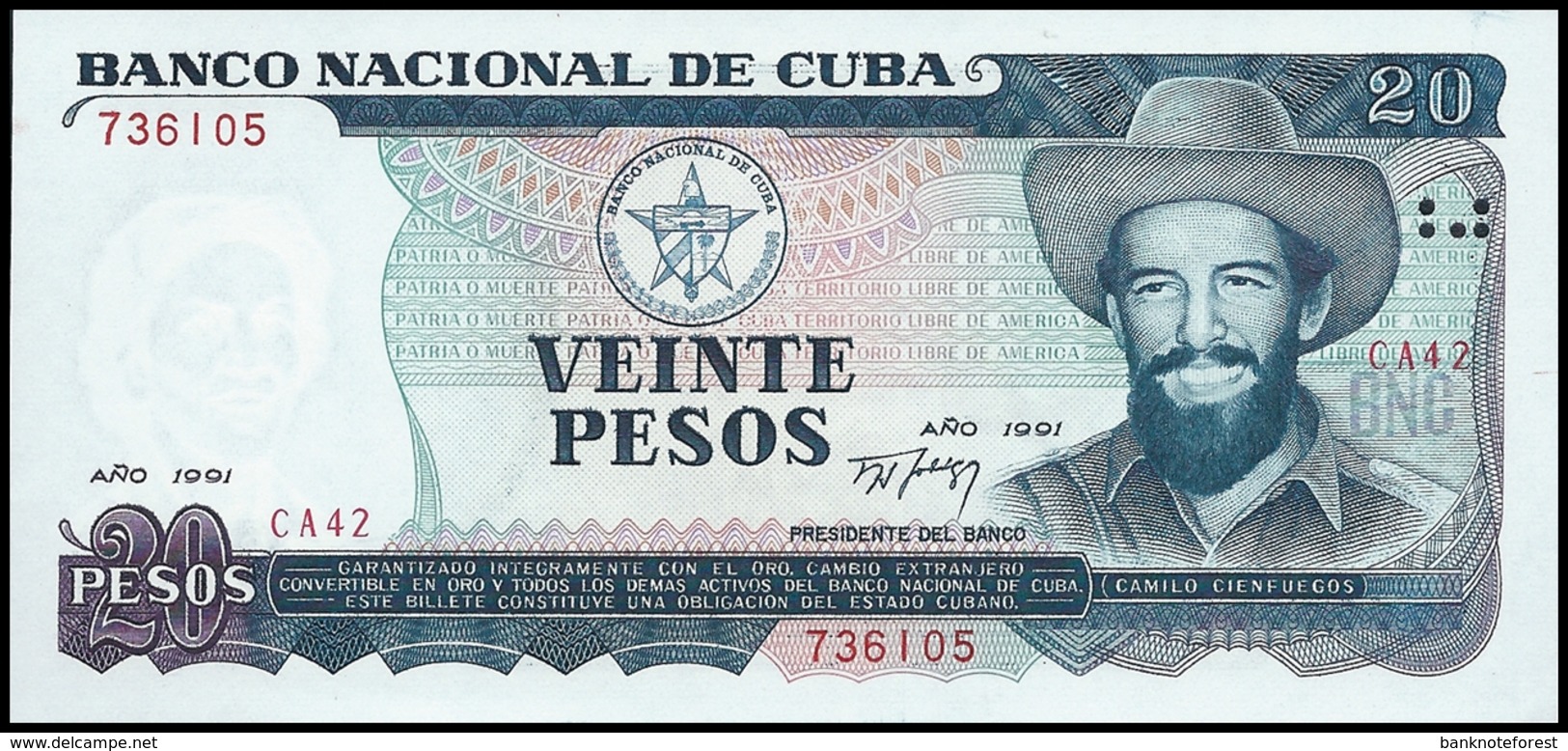 Cuba | 20 Peso | 1991 | P.110a | UNC - Cuba