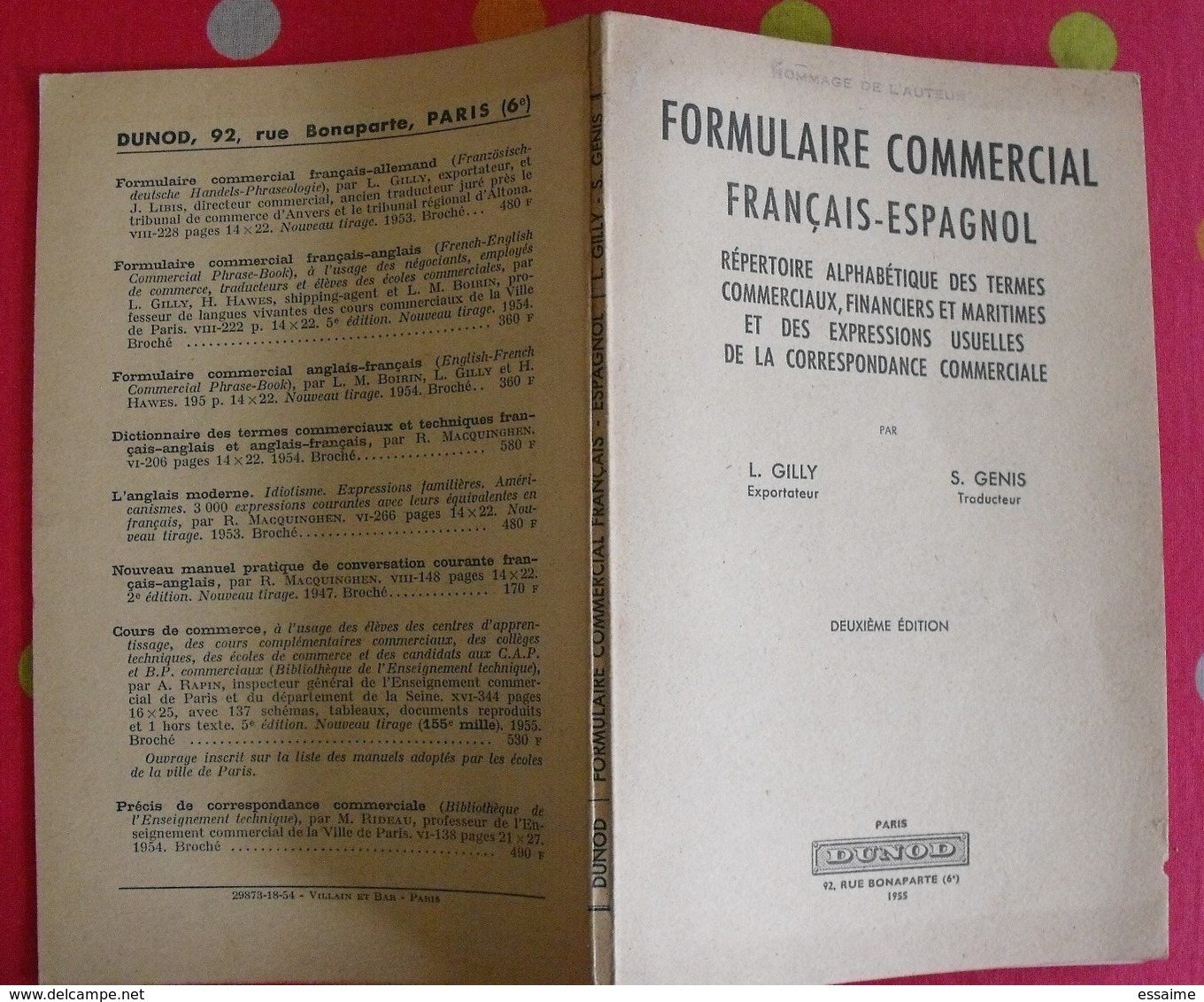 lot de 6 livres livrets scolaires ou autres en Espagnol. espana. espagne. entre 1934 et 1969