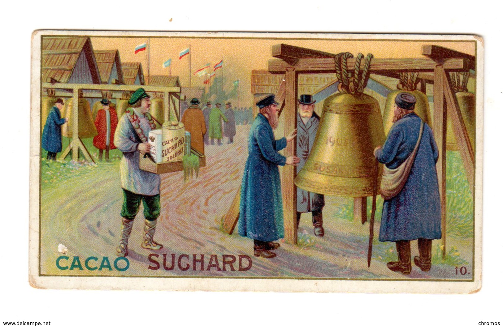 Chromo Chocolat Suchard, 188 / 10, Marché (') Aux Cloches, Suisse - Suchard