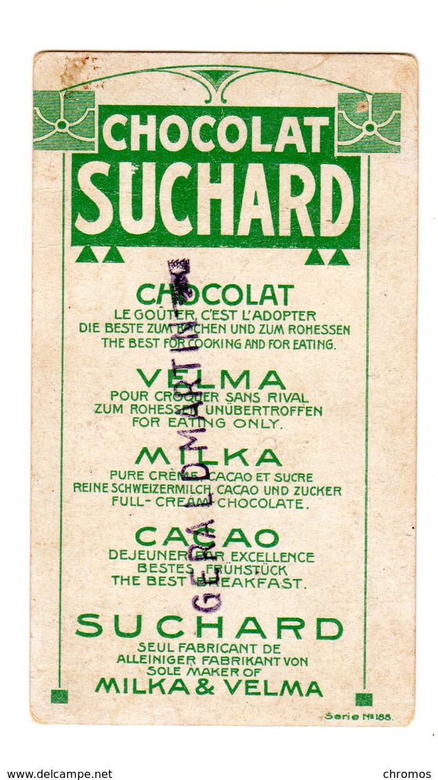 Chromo Chocolat Suchard, 188 / 10, Marché (') Aux Cloches, Suisse - Suchard