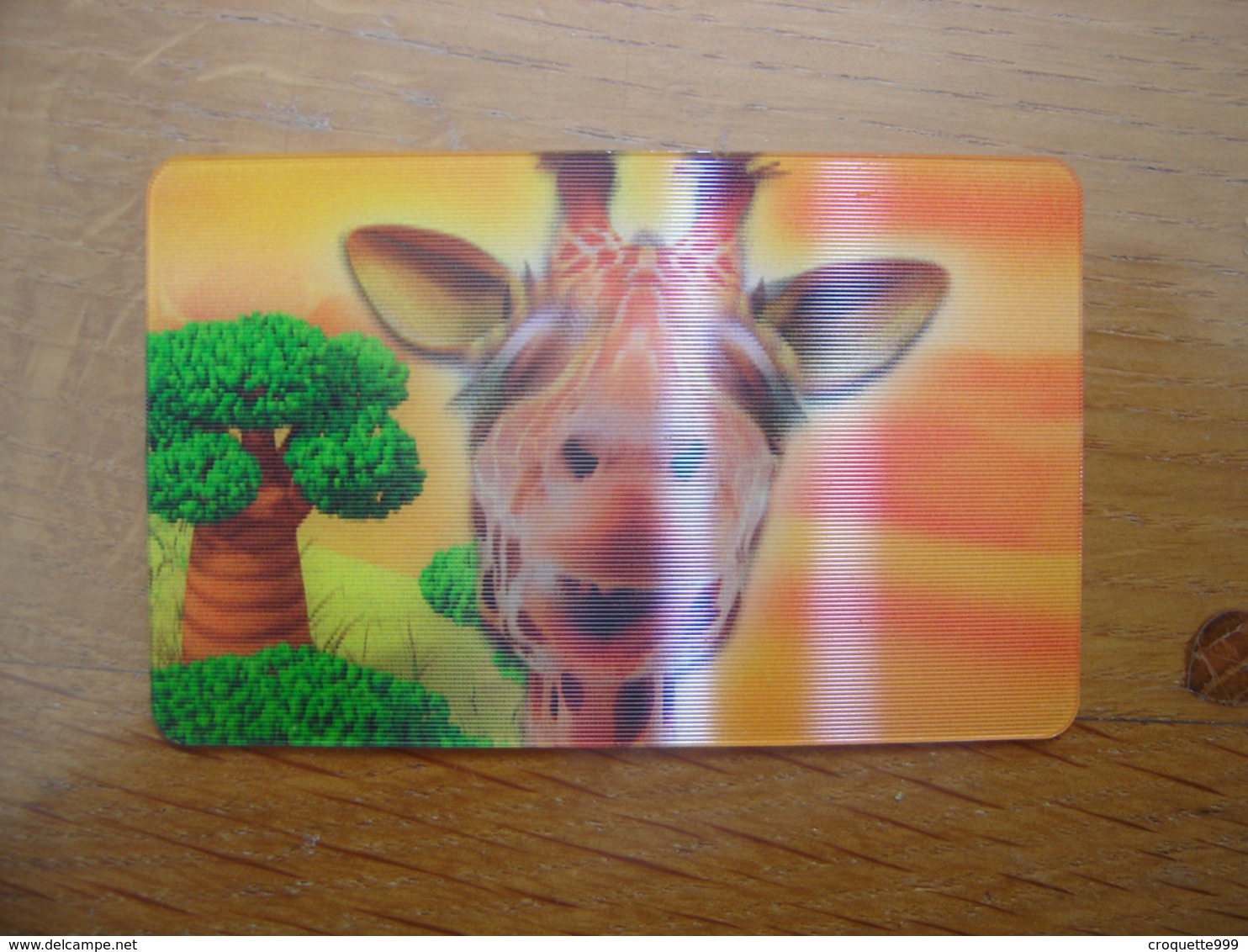 2014 Carte Animée CORA Collector Animaux Animals GIRAFE Joker - Autres & Non Classés