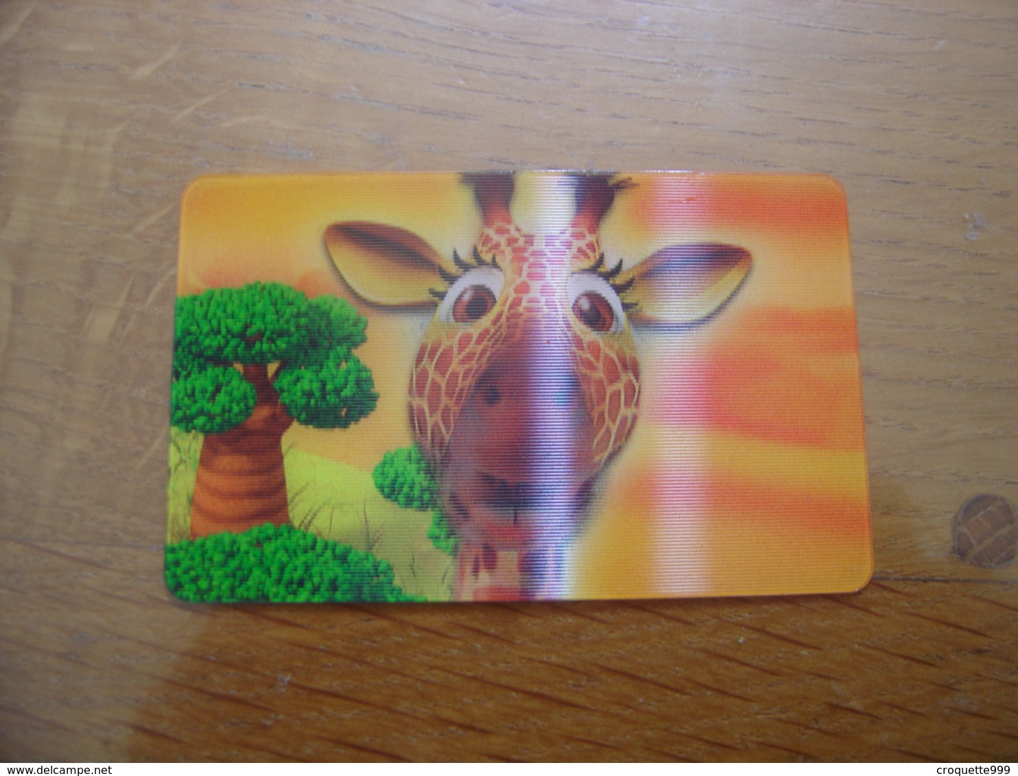 2014 Carte Animée CORA Collector Animaux Animals GIRAFE Joker - Autres & Non Classés