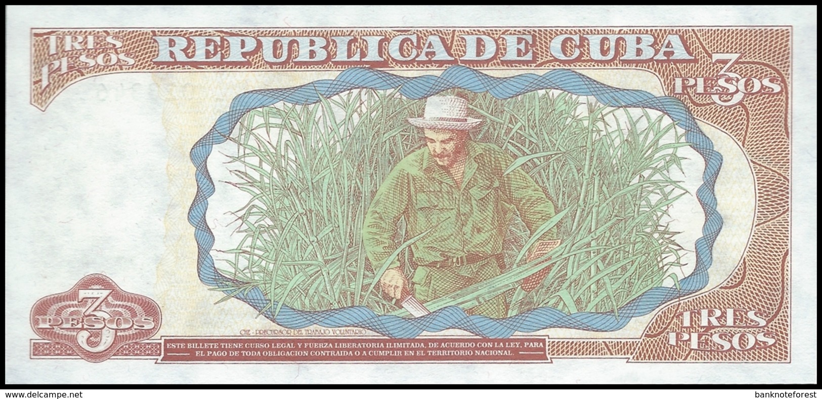 Cuba | 3 Pesos | 1995 | P.113 | UNC - Cuba