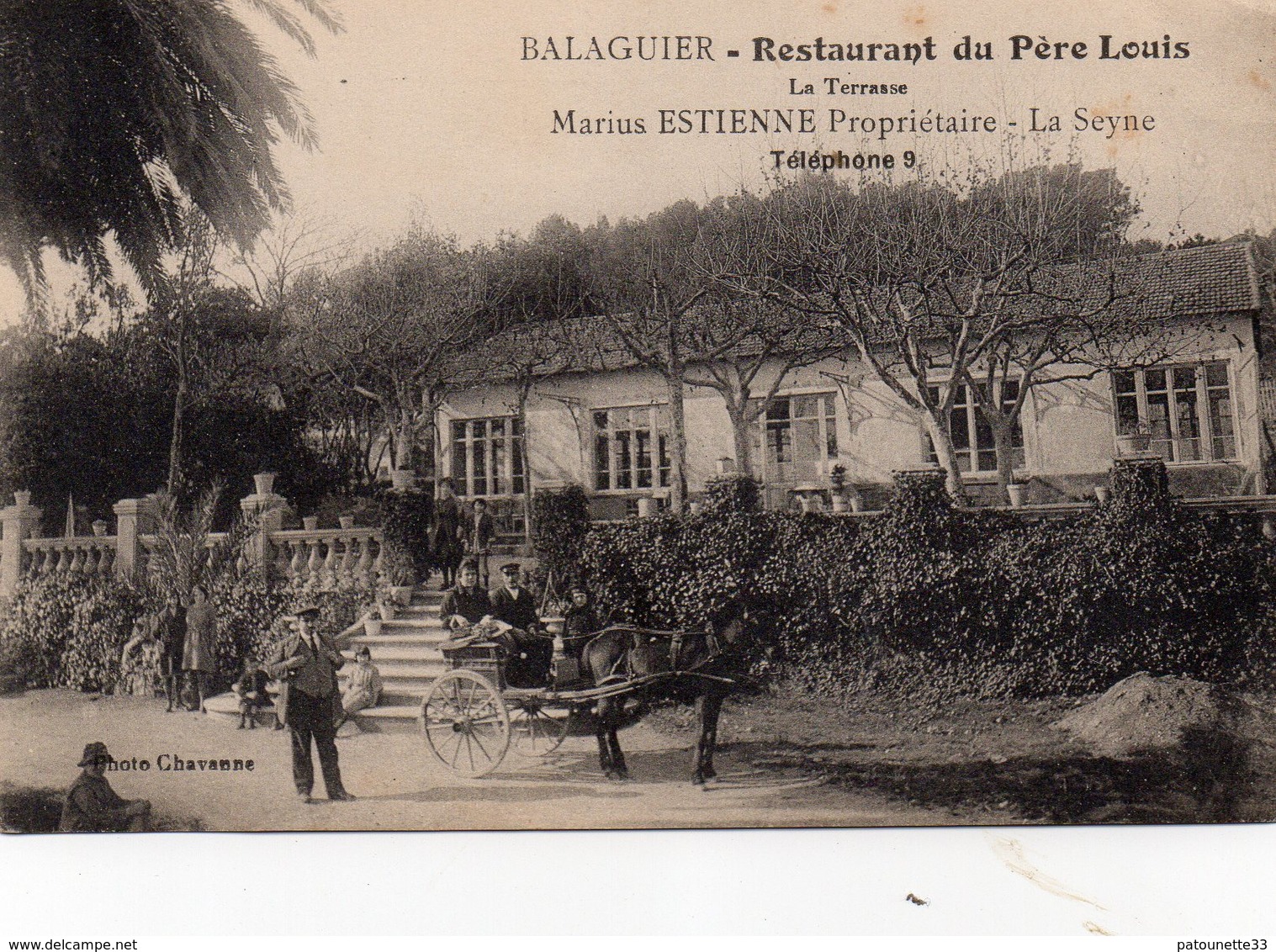 83 LA SEYNE SUR MER BALAGUIER RESTAURANT DU PERE LOUIS LA TERRASSE MARIUS ESTIENNE PROPRIETAIRE - La Seyne-sur-Mer