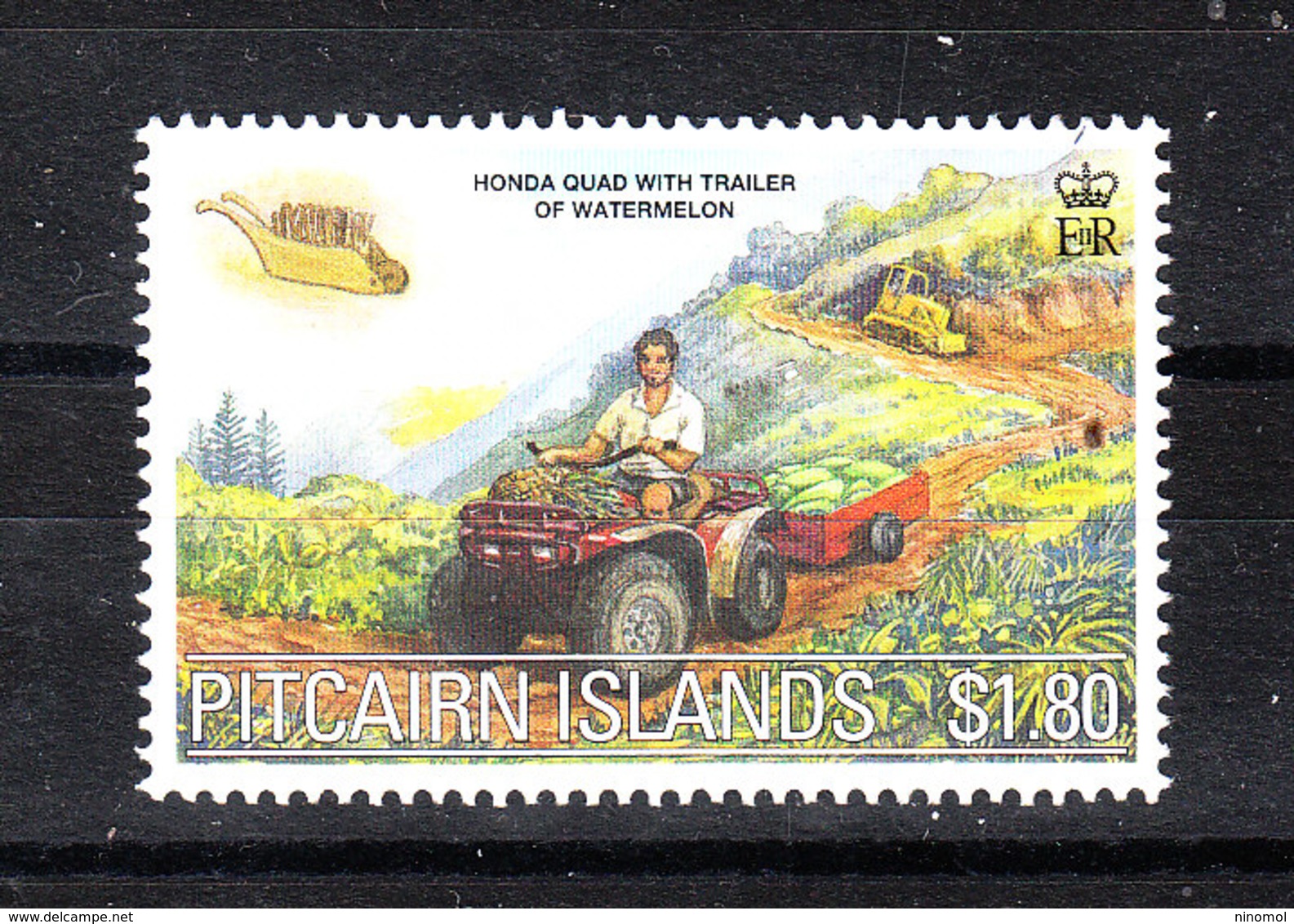 Pitcairn  -  2000. Coltivatore Con Trattore. Farmer With Tractor. MNH - Agricoltura