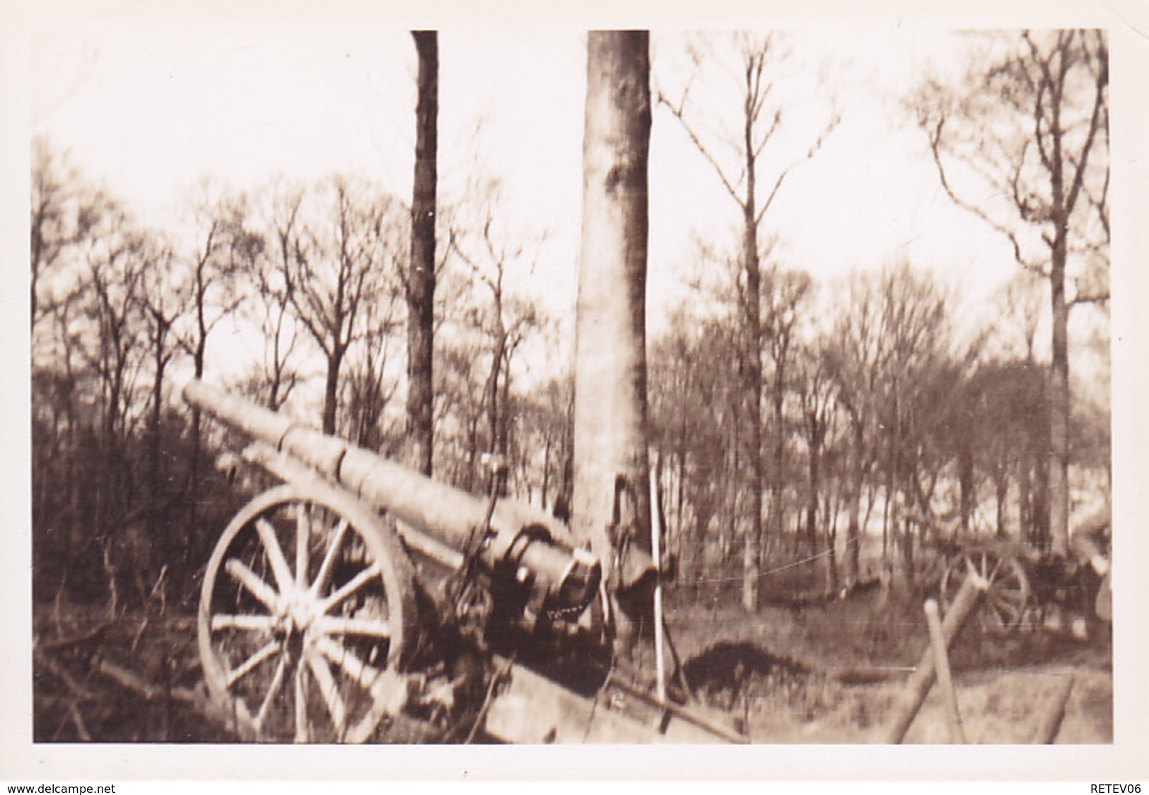 Geschütz Canon 6 X  Photo Allemande LOT 1 WK 1 ° Guerre - War 1914-18