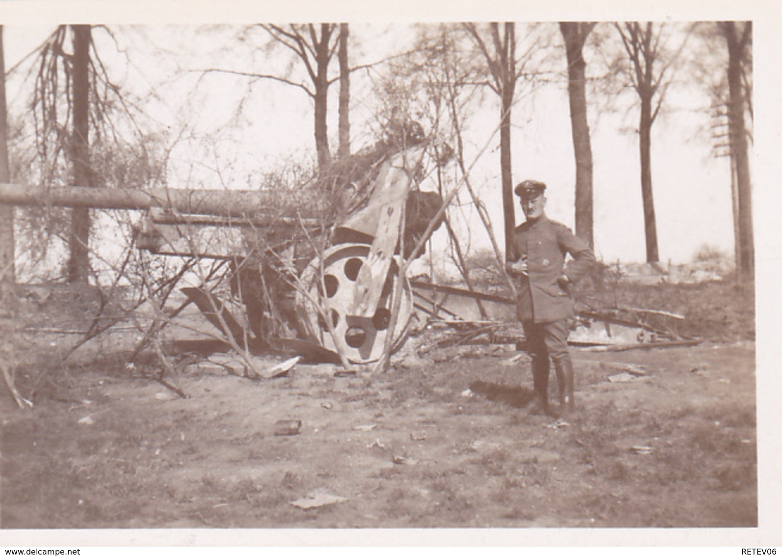 Geschütz Canon 6 x  photo allemande LOT 1 WK 1 ° Guerre