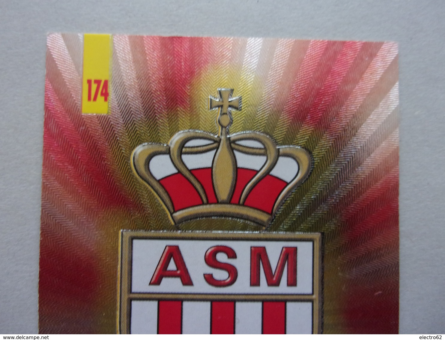 Carte FOOT CARDS 98 MONACO PANINI N°174 ASM - Andere & Zonder Classificatie