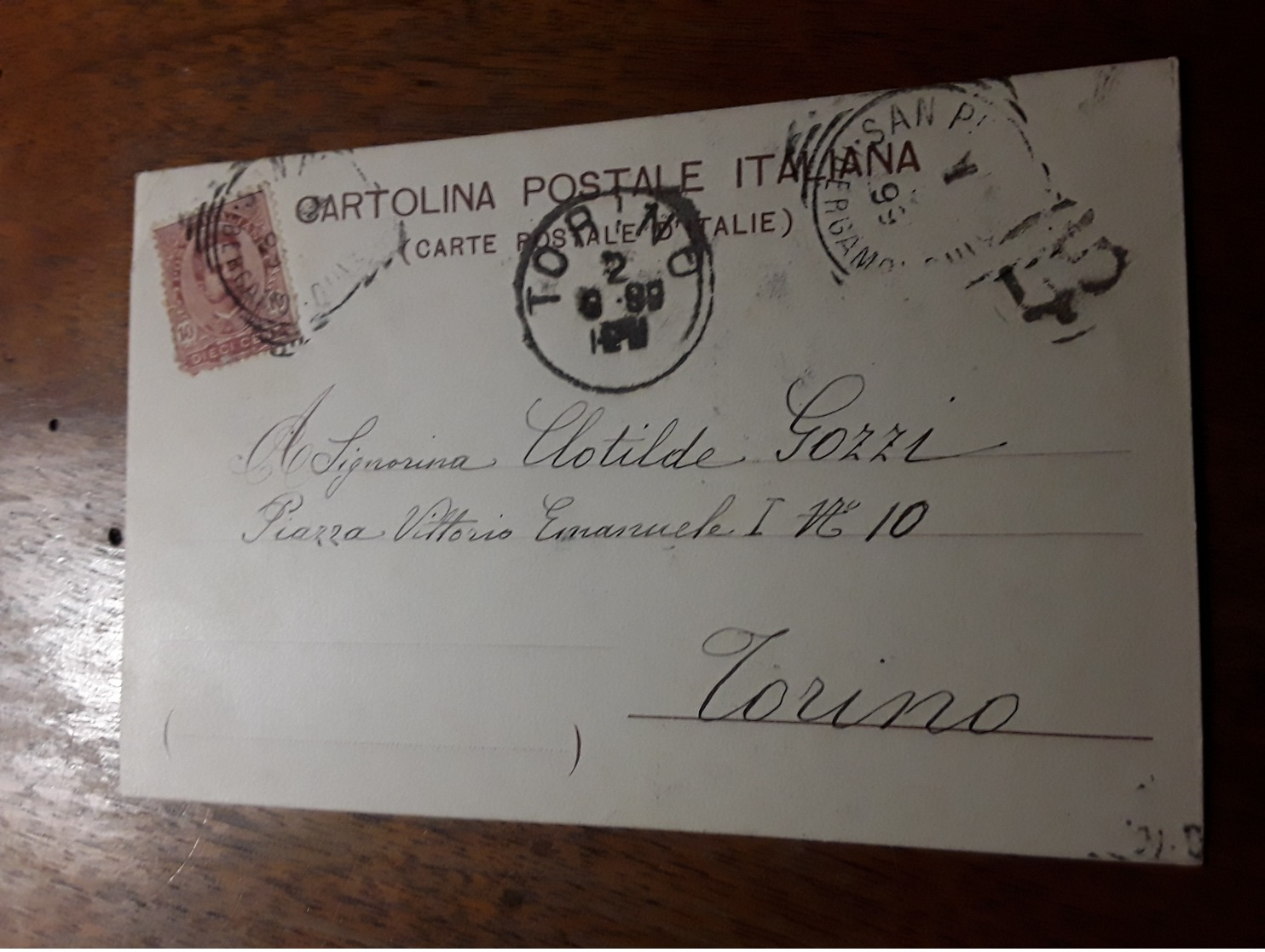 Cartolina Postale 1899, S. Pellegrino Stazione Idrominerale Di Primo Ordine - Bergamo