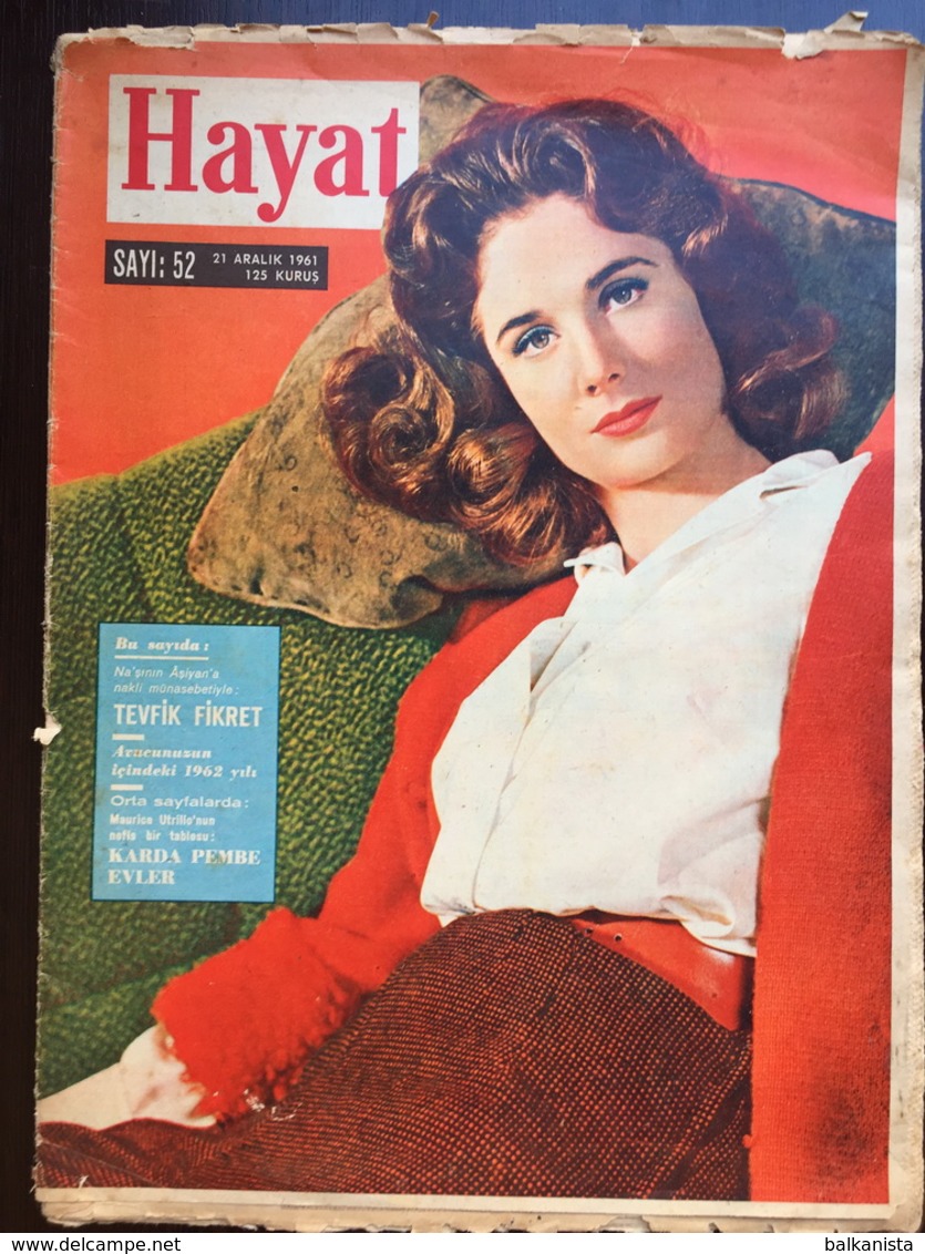 Virginia Maskell Hayat Turkish Magazine 1961 December - Cinema - Zeitungen & Zeitschriften