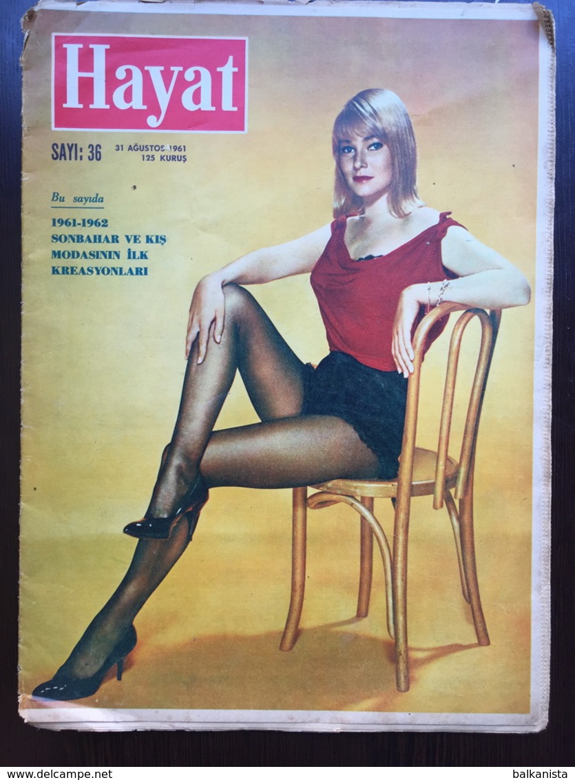 May Britt Hayat Turkish Magazine 1961 August - Cinema - Magazines