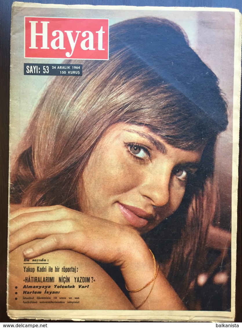 Christa Lang Hayat Turkish Magazine 1964 December - Cinema - Revues & Journaux