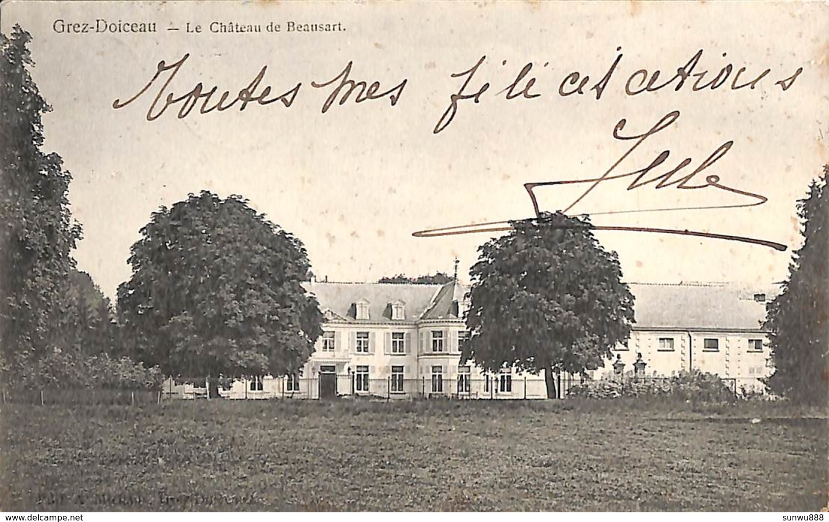 Grez-Doiceau - Le Château De Beausart (1905) - Grez-Doiceau