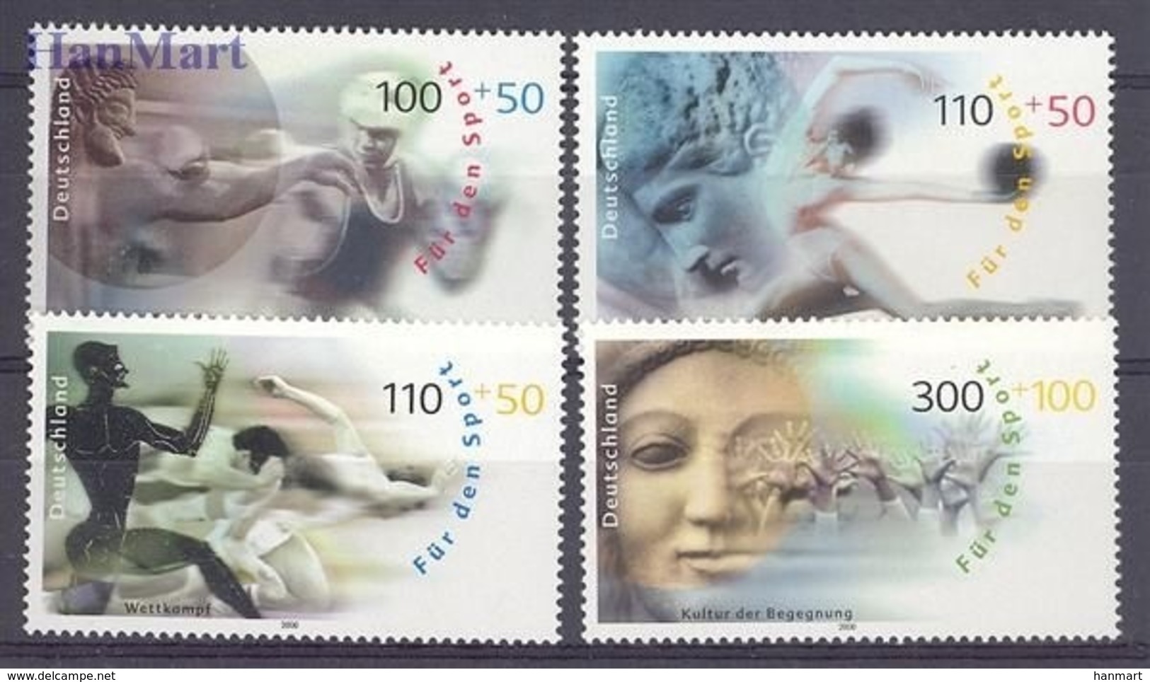 Germany - Federal Republic 2000 Mi 2094-2097 MNH ( ZE5 GRM2094-2097 ) - Boxing