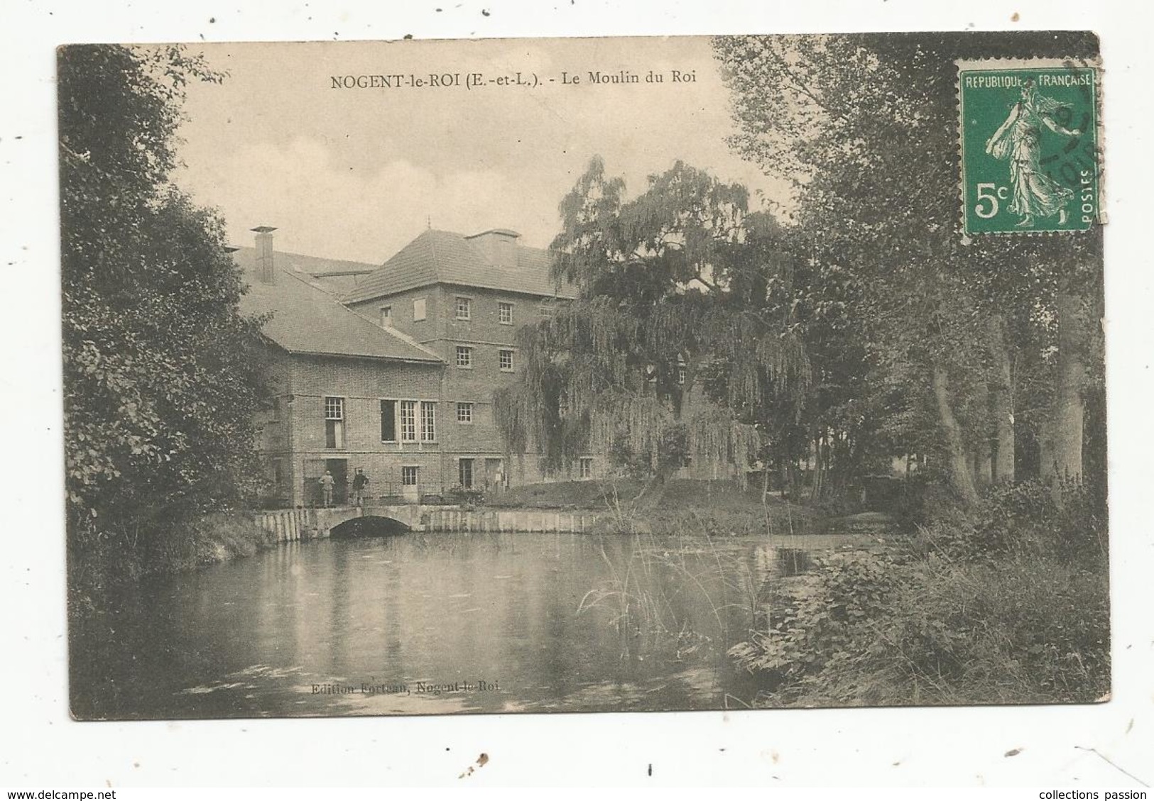 Cp, 28 ,  NOGENT LE ROI , Le Moulin Du Roi,  Voyagée - Nogent Le Roi