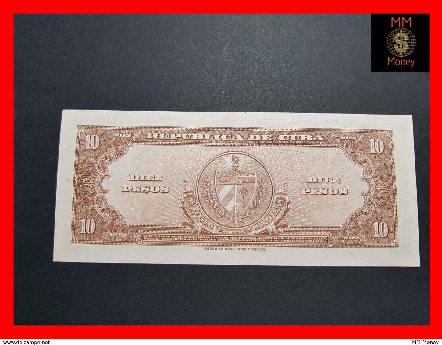 CUBA 10 PESOS 1960 P. 79 XF - Cuba