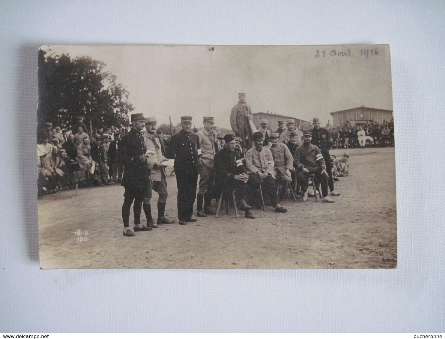 CPA  Groupe De  Militaires Prisonniers A Giessen Allemagne 1916   TBE - War 1914-18