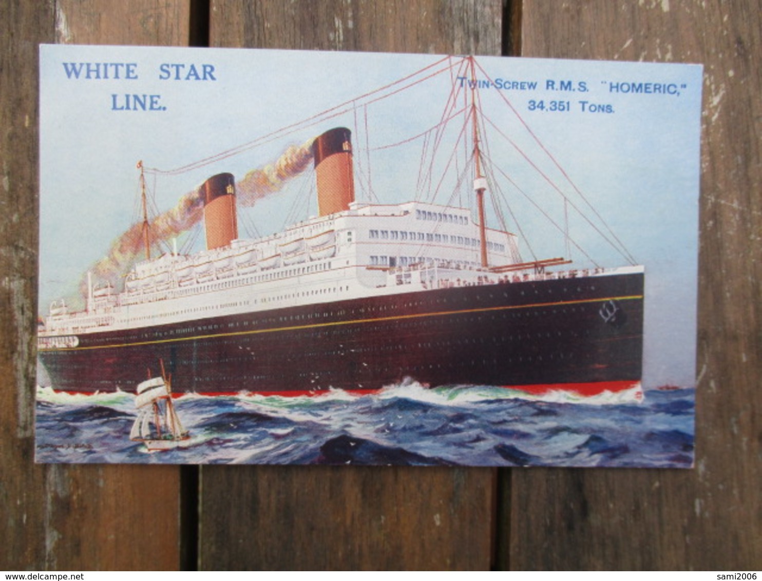 CPA WHITE STAR LINE PAQUEBOT TWIN SCREW R.M.S "HOMERIC" - Paquebots