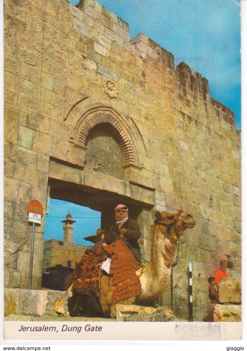 °°° 13423 - ISRAEL - JERUSALEM - DUNG GATE - 1983 With Stamps °°° - Israele