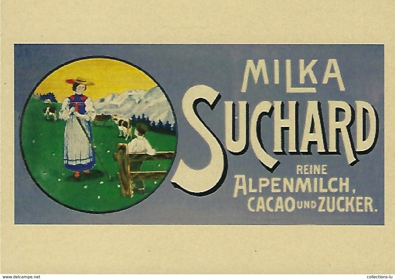 MILKA  SUCHARD Reine Alpenmilch   2 Scans - Sonstige & Ohne Zuordnung