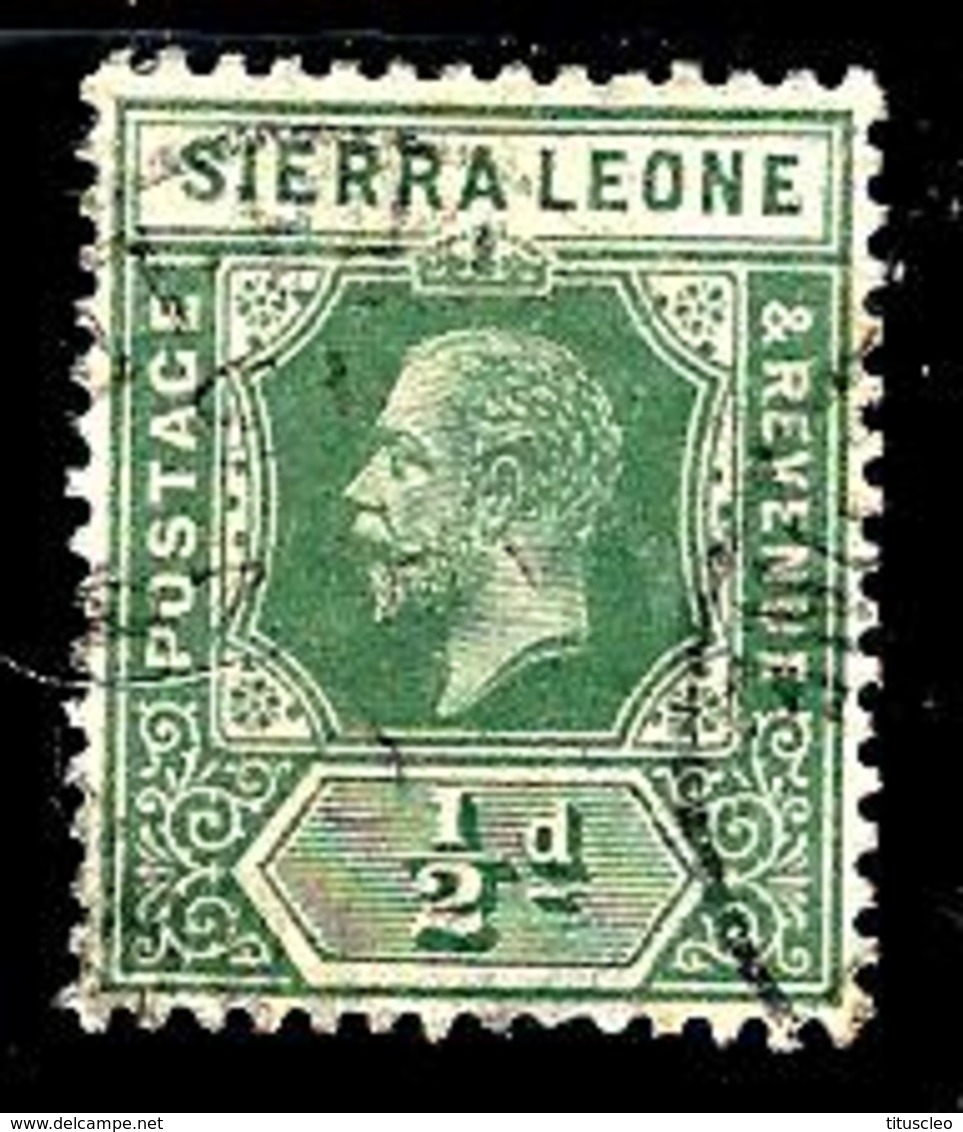 SIERRA LEONE 108° 1/2p Vert George V(10% De La Cote + 0,15) - Sierra Leone (...-1960)