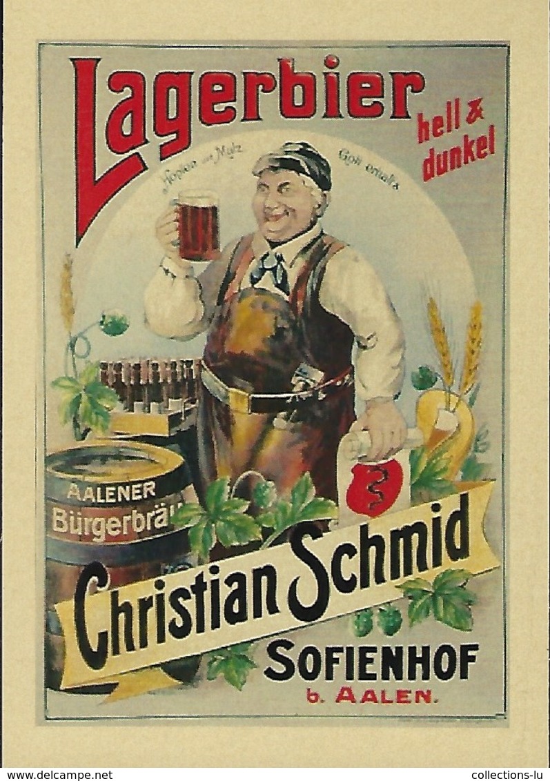 LAGERBIER  Christian Schmid  Sofienhof   2 Scans - Sonstige & Ohne Zuordnung