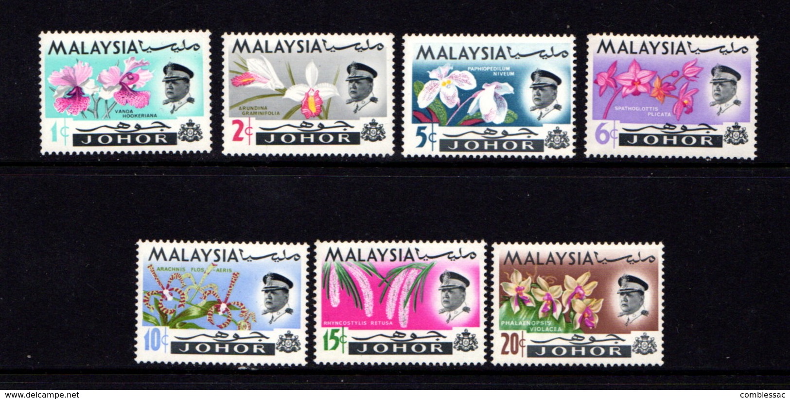 JOHORE    1965    Various  Designs    Set  Of  7    MNH - Johore