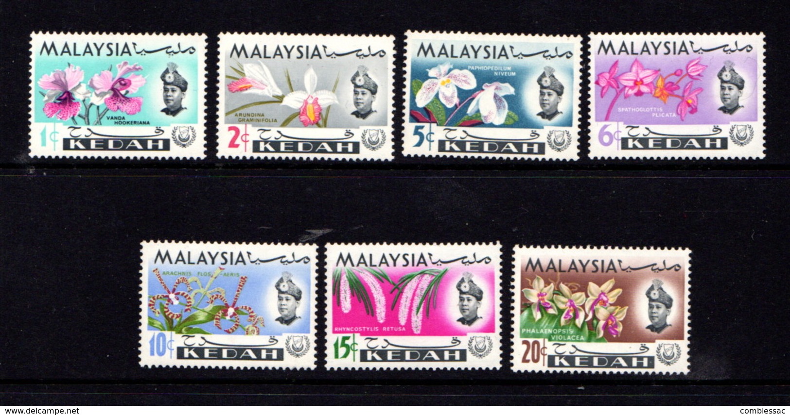 KEDAH    1965    Various  Designs    Set  Of  7    MNH - Malaysia (1964-...)