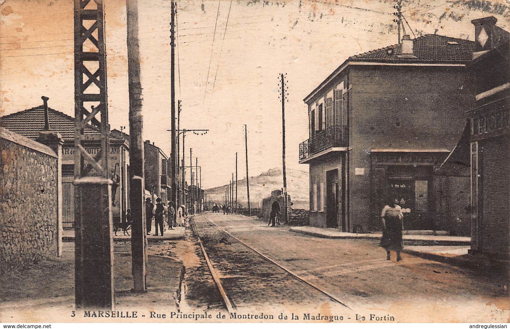 CPA Marseille - Rue Principale De Montredon De La Madrague - Le Fortin - Endoume, Roucas, Corniche, Plages