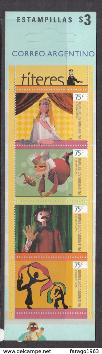 2002 Argentina  Puppets Toys  Complete Booklet Carnet  MNH - Ungebraucht