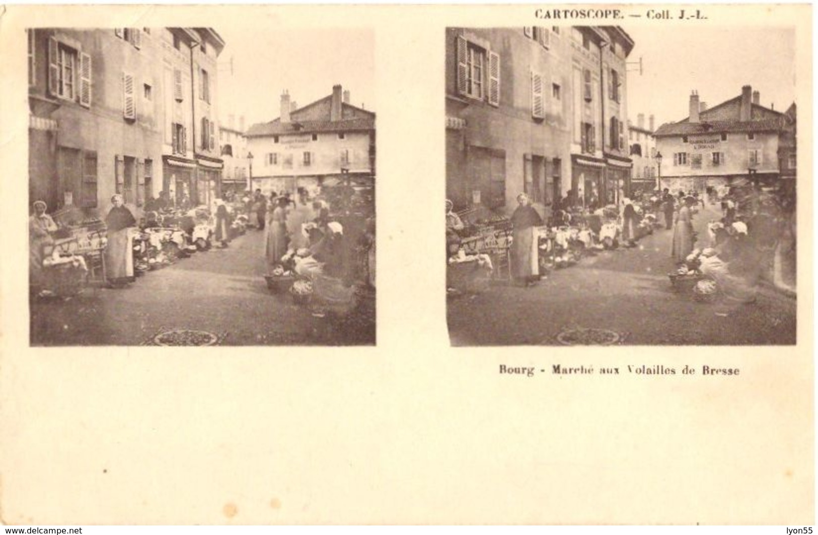 Bourg Marché Aux Volailles De Bresse (cartoscope, Carte 2 Vues Pour Vue 3D) - Sonstige & Ohne Zuordnung