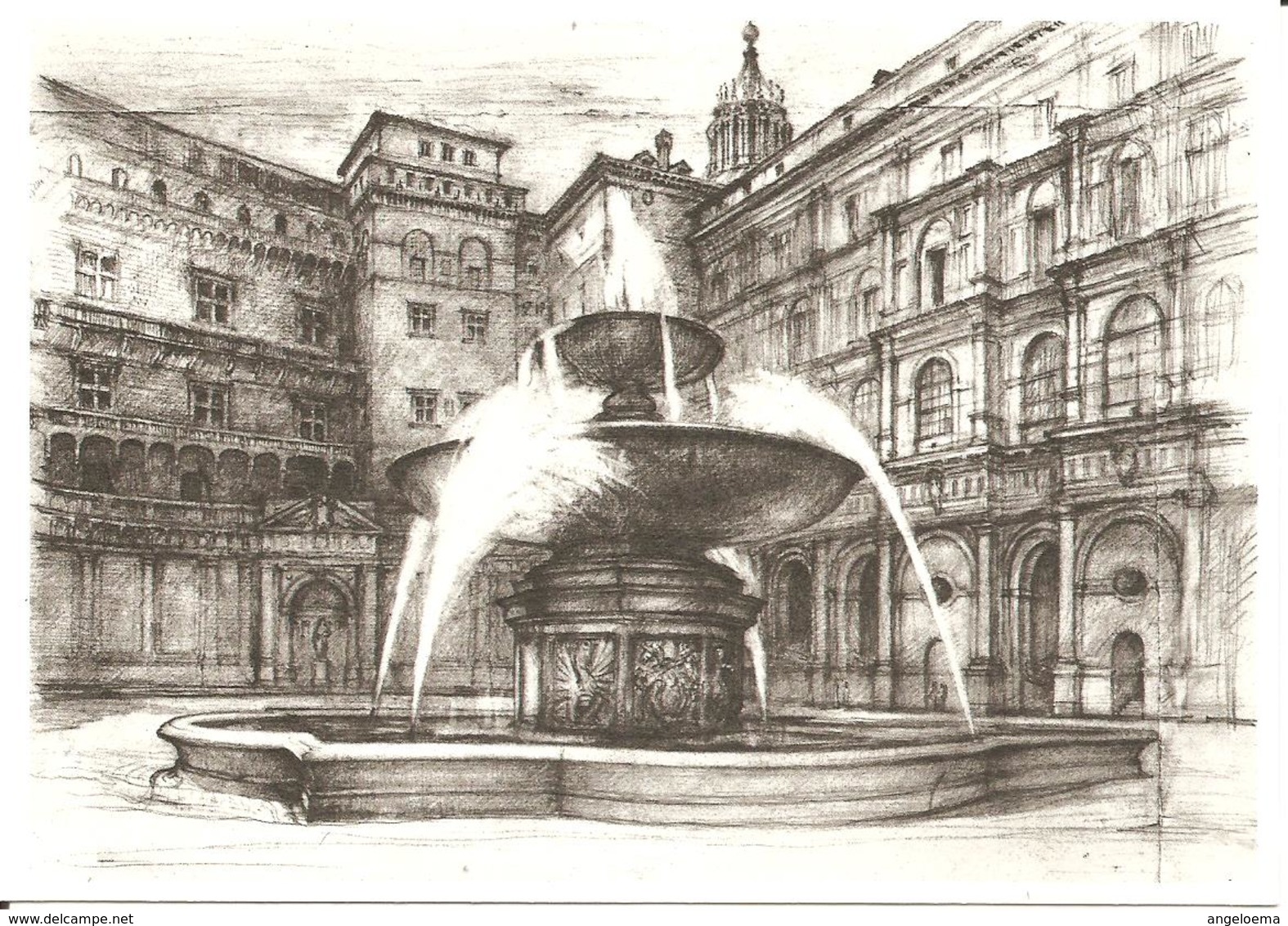 VATICANO - 1977 Annullo BASILICA E FONTANA DI PIAZZA S.PIETRO Su Cartolina Postale CP - Retro Fontana Del Belvedere - Altri & Non Classificati