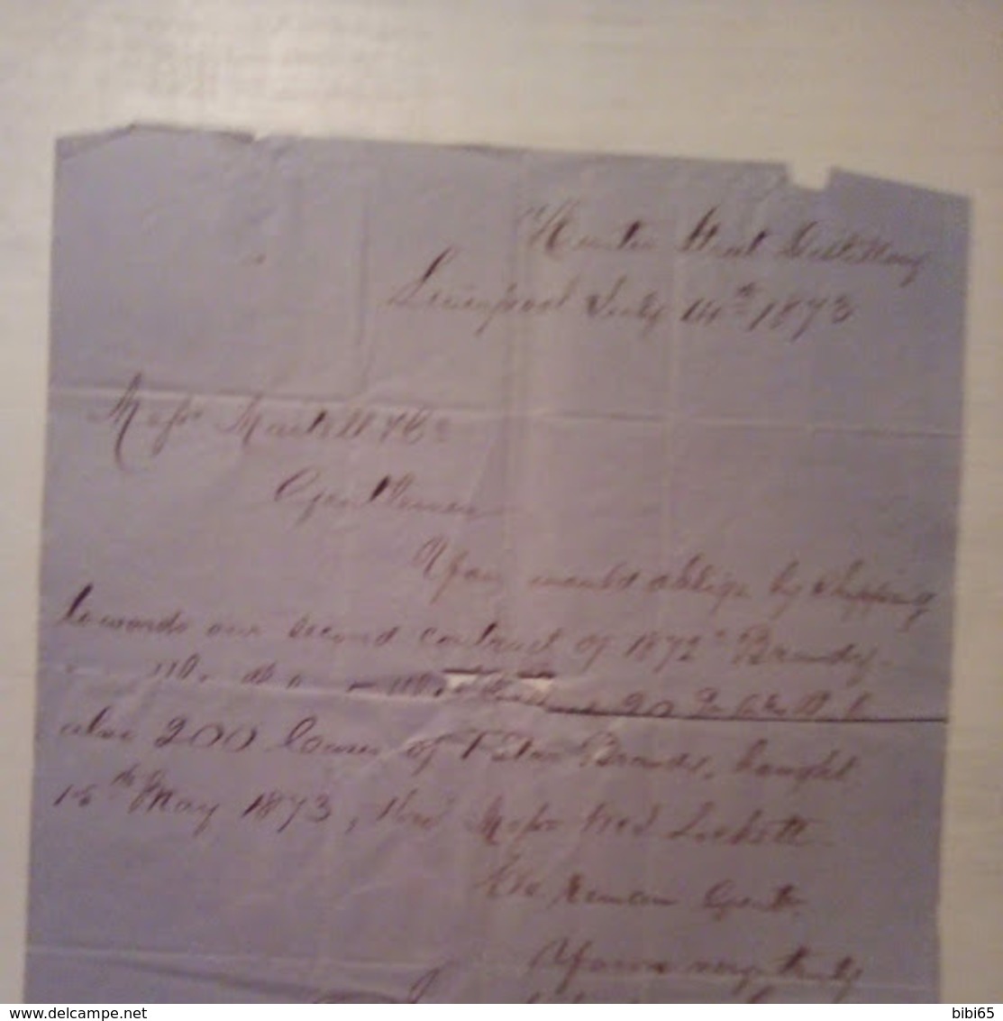 BAND OF THREE- ARCHIEVE MARTELL' COGNAC-1873 - Briefe U. Dokumente