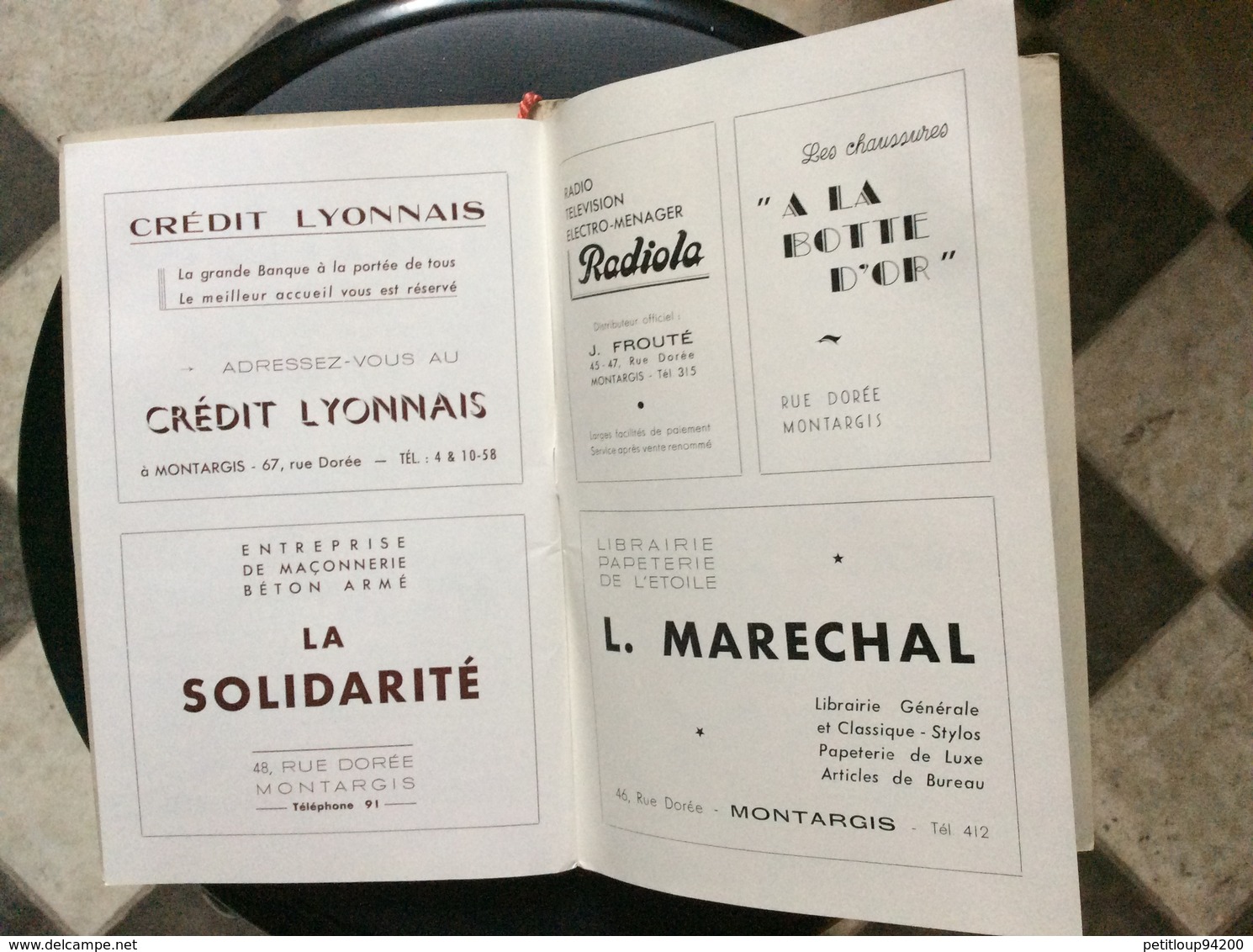 PROGRAMME  ÉCOLE D’APPLICATION DES TRANSMISSIONS EAT  Bal des Officiers  ŒUVRES SOCIALES DE L’ ARMÉE Annee1963 MONTARGIS