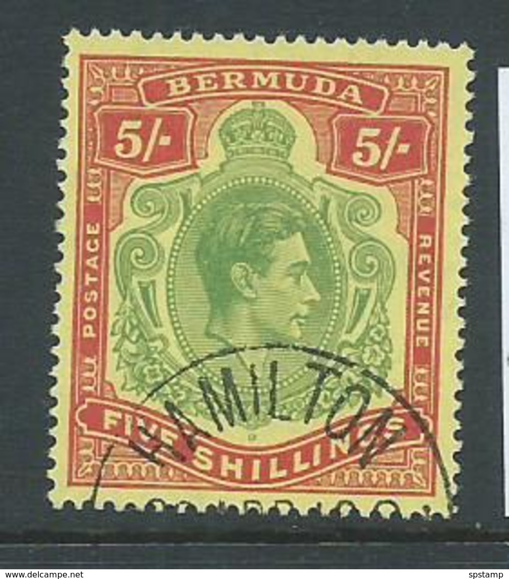 Bermuda 1938 - 53 KGVI 5 Shilling Perf 14 FU - Bermuda