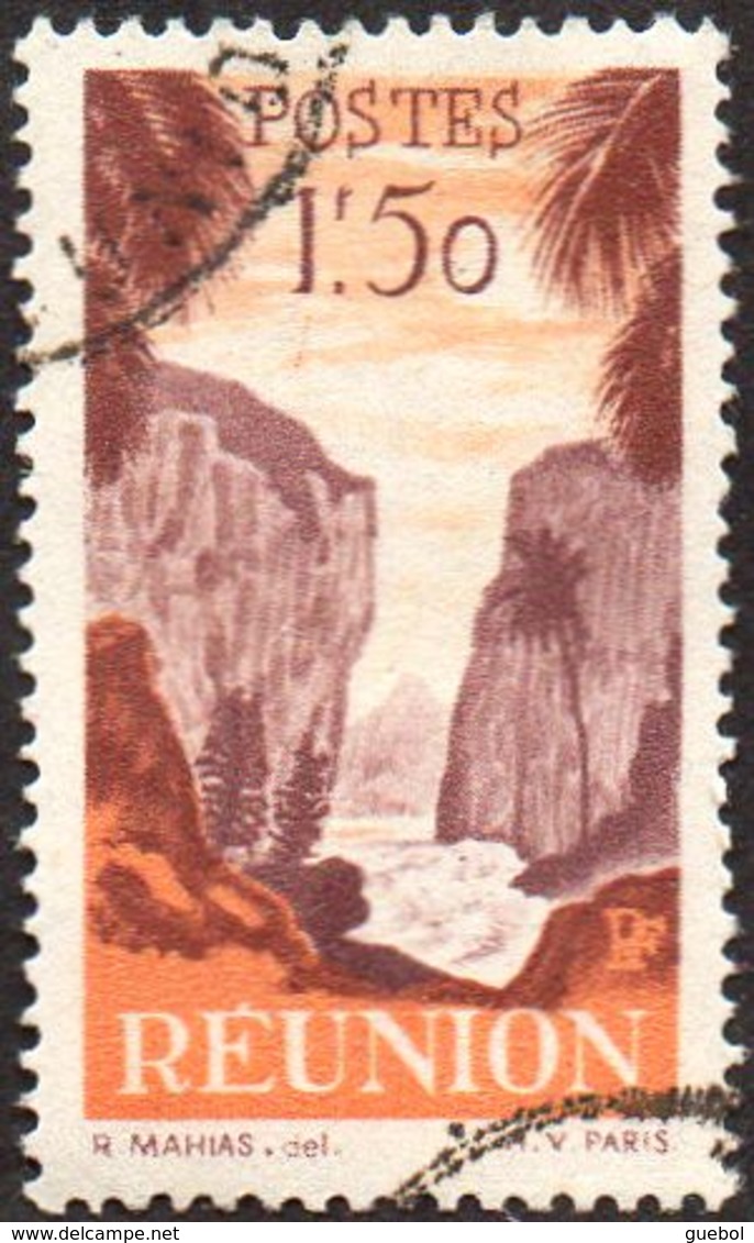 Réunion Obl. N° 270 - Détail De La Série émise En 1947 - 1f50 Orange Et Brun-lilas - Oblitérés