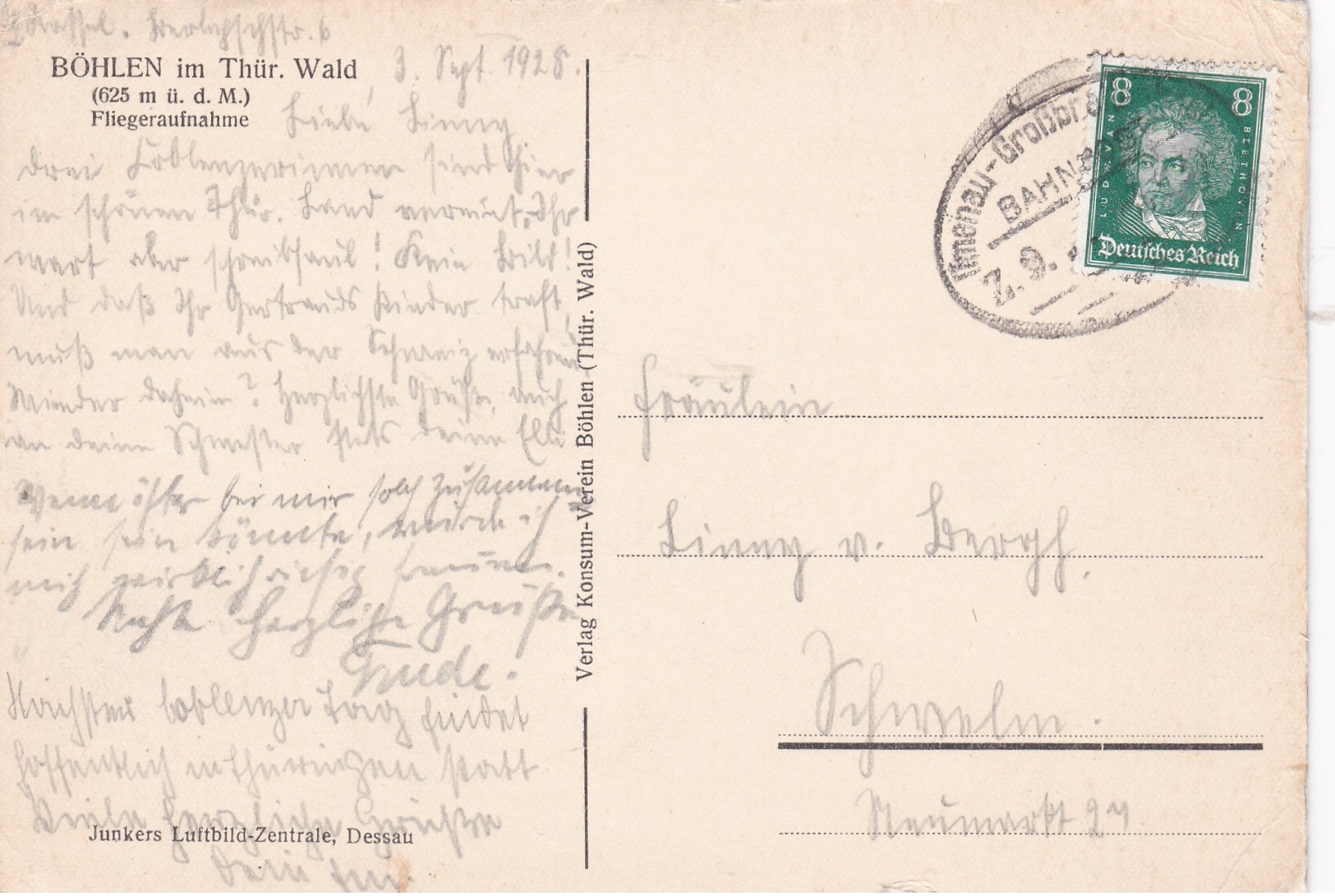 Modern Post Card Of Bohlen Im Thur.Wald,W1. - To Identify