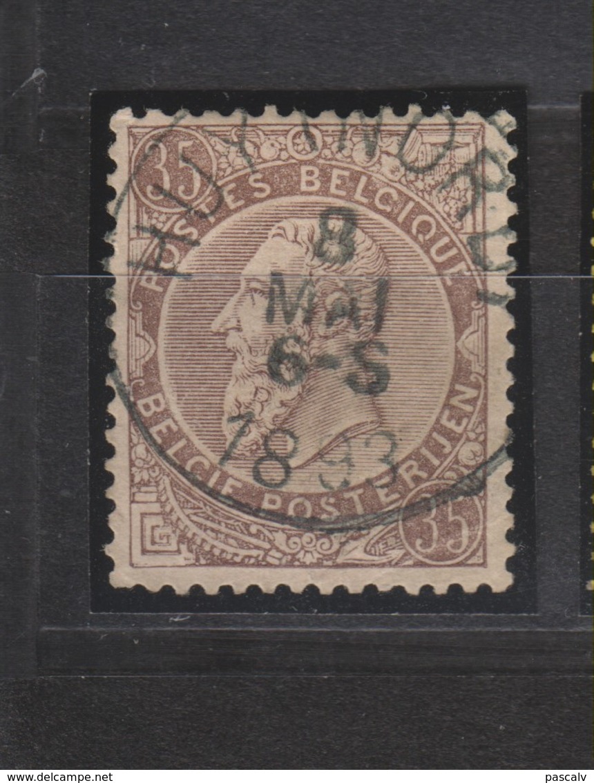 COB 49 Oblitération Centrale HUY Nord - 1884-1891 Leopold II