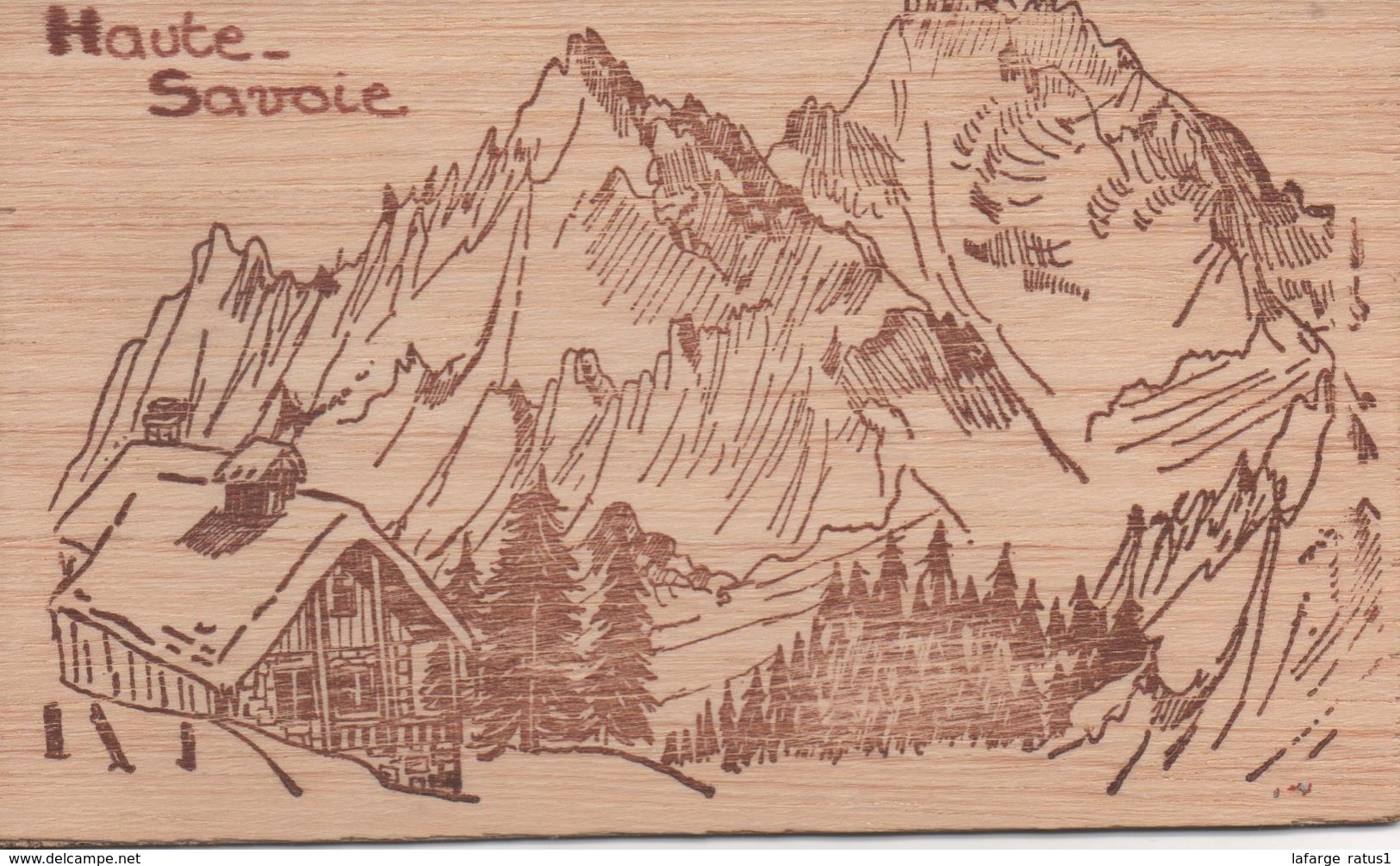 Haute Savoie Carte En Bois - Autres & Non Classés