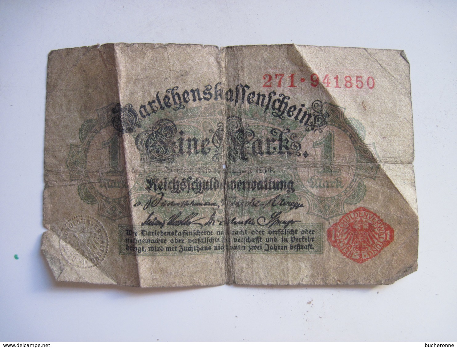 3 BILLETS  ALLEMAGNE 2 MARK 12 Aout 1914 & 1 M 1914 - Other & Unclassified