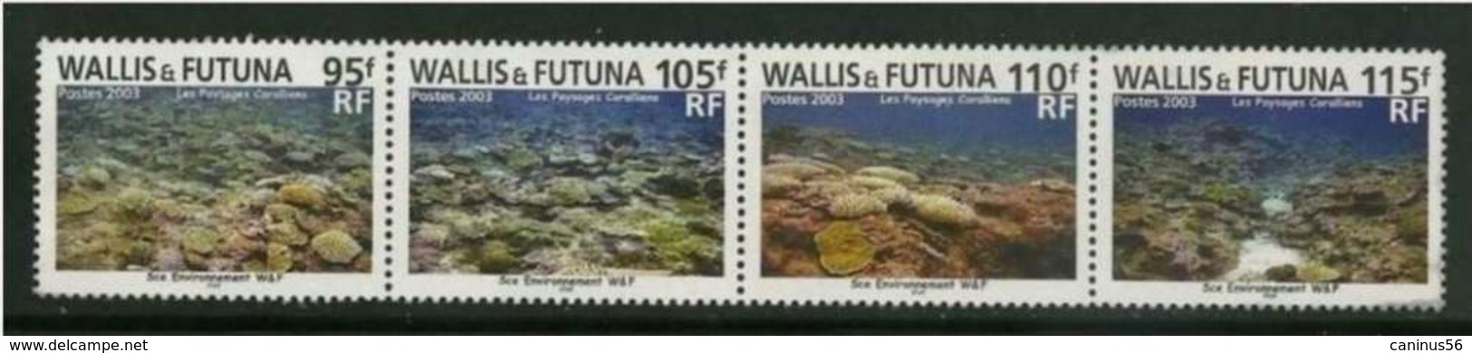 Wallis Et Futuna 2003 Yt 597 598 599 600 N** Paysages Coralliens - Nuovi